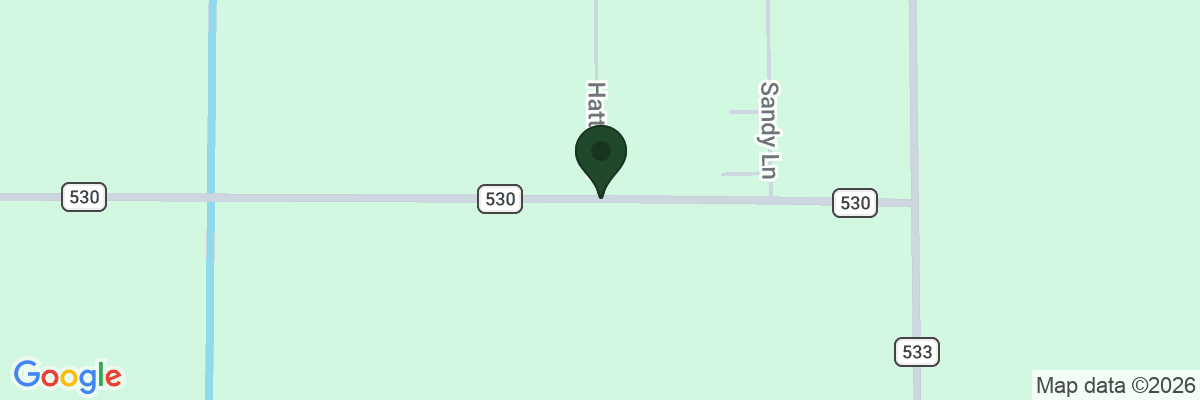 Map showing facility locations